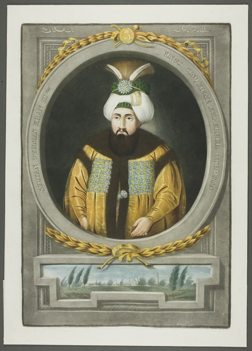 Othman Kahn III, from Portraits of the Emperors of Turkey