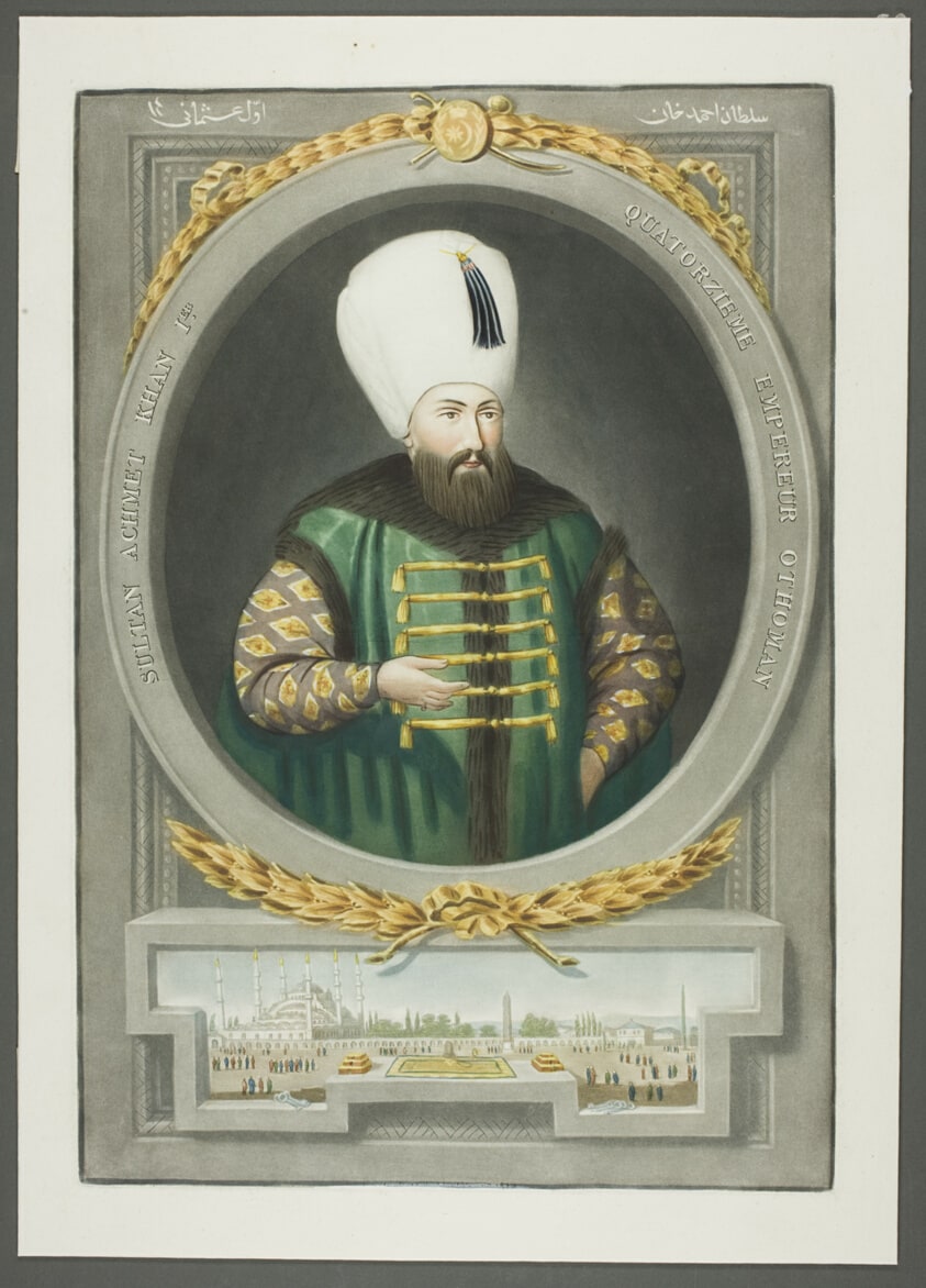 Achmet Kahn I, from Portraits of the Emperors of Turkey
