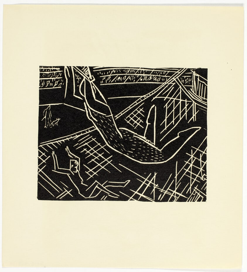 Flying Trapeze - print #29 of 52 in the 1936 Calendar of The Chicago Society of Artists