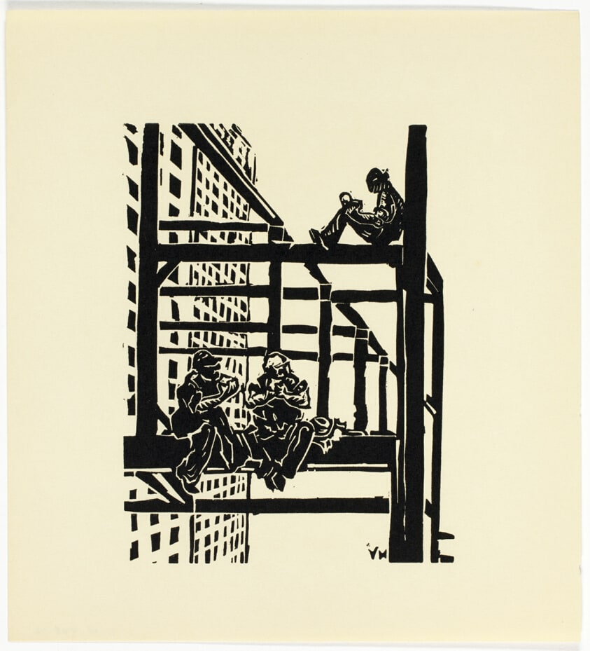 Lunch - print #25 of 52 in the 1936 Calendar of The Chicago Society of Artists