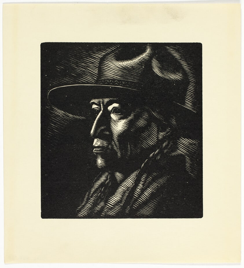 Indian - print #38 of 52 in the 1936 Calendar of The Chicago Society of Artists