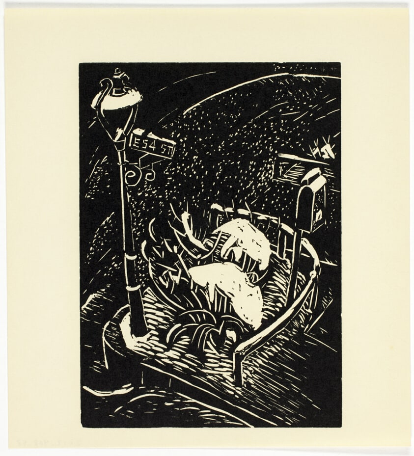 Snow - print #50 of 52 in the 1936 Calendar of The Chicago Society of Artists