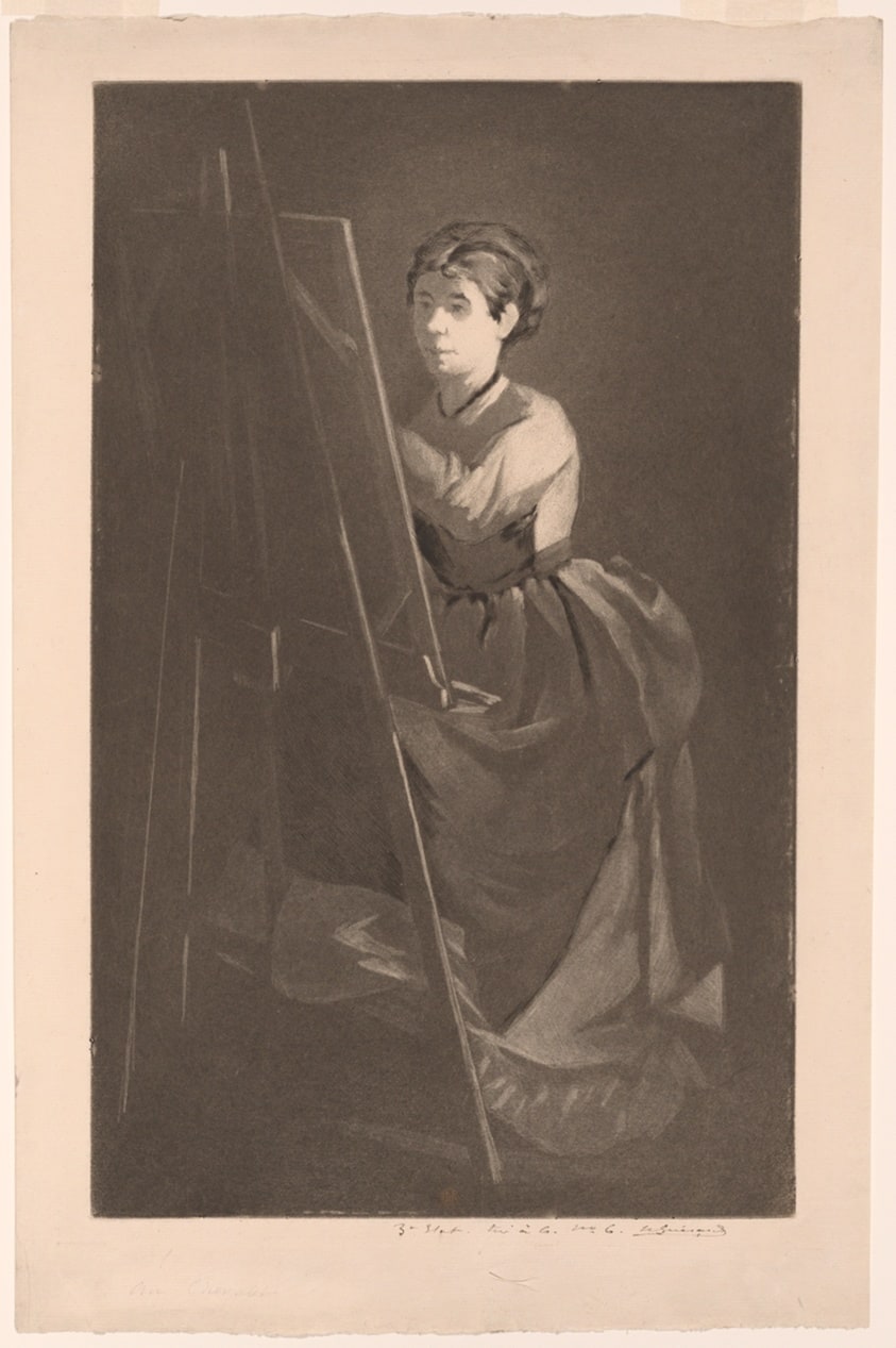 At the Easel – Portrait of the Artist Jeanne Gonzalès