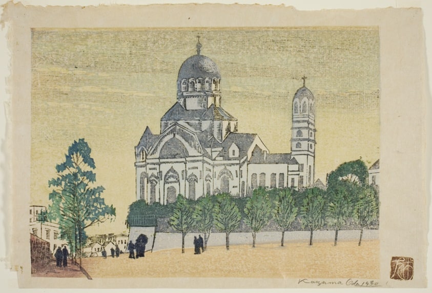 St. Nicholas Cathedral in Surugadai, from the series Scenery of Tokyo