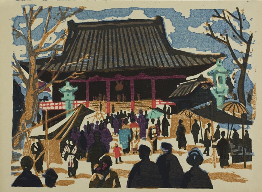 Asakusa Kannon Hall, from the series Recollections of Tokyo