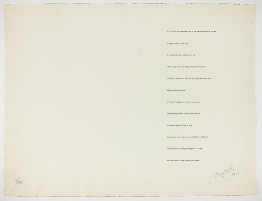 Poem page, from Fifth Stone, Sixth Stone