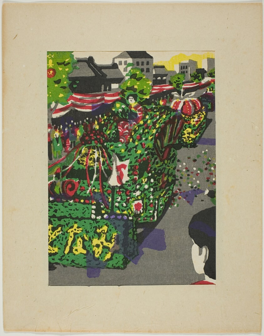 Port Festival (Minato matsuri), from the series "Folk Customs of Japan (Nihon minzoku zufu)"