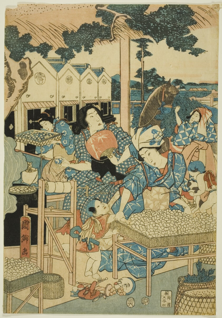 Great Prosperity at the Silk Farm (Kaikoya Daihanjono Zu)