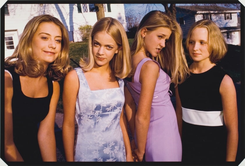 Alli, Annie, Hannah, and Berit, all 13, Before the First Big Party of the Seventh Grade, Edina, Minnesota, from the series "Girl Culture"