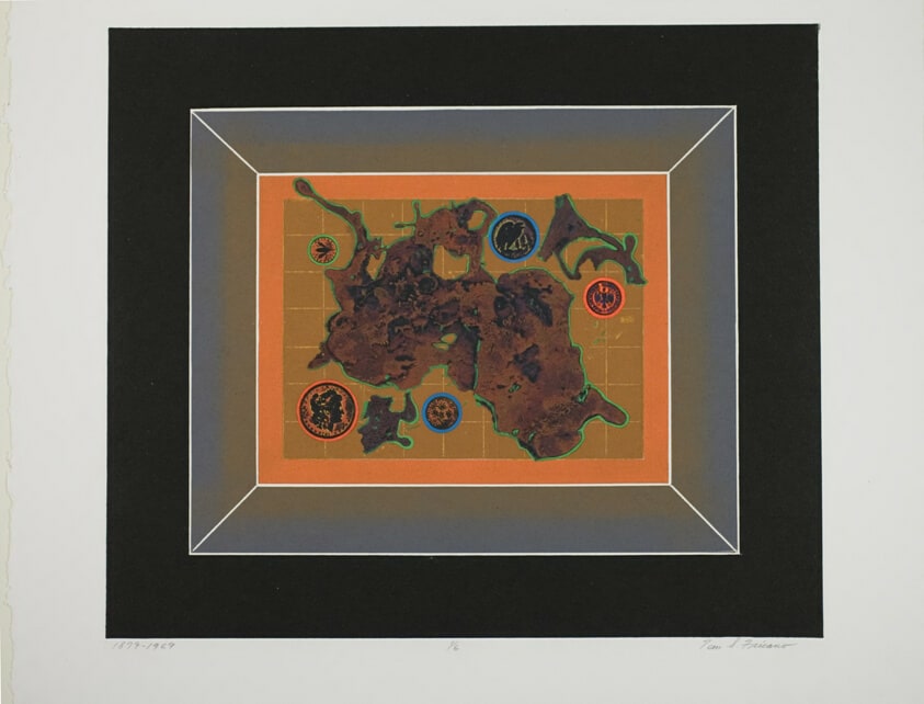 Etching on paper
