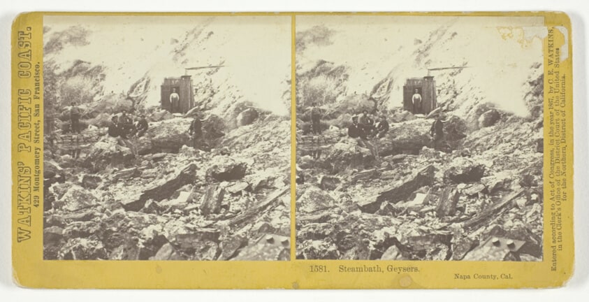 Steambath, Geysers, Napa County, California, No. 1581 from the series "Watkins' Pacific Coast"