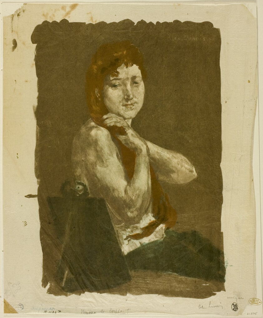 Woman Combing her Hair