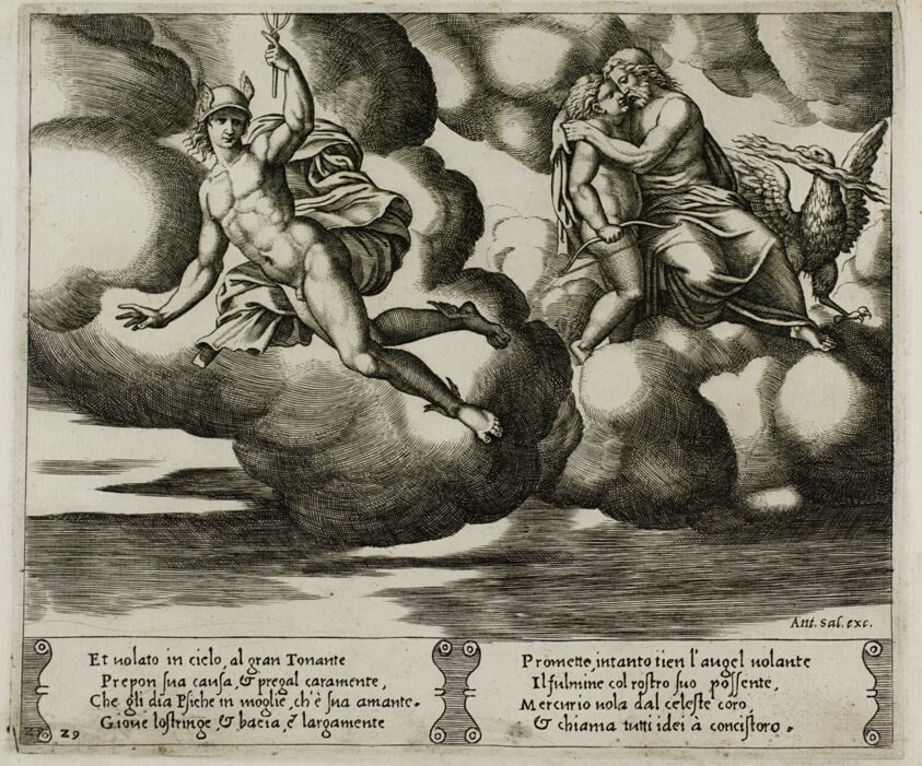 Cupid Begging Jupiter for Mercy for Psyche
