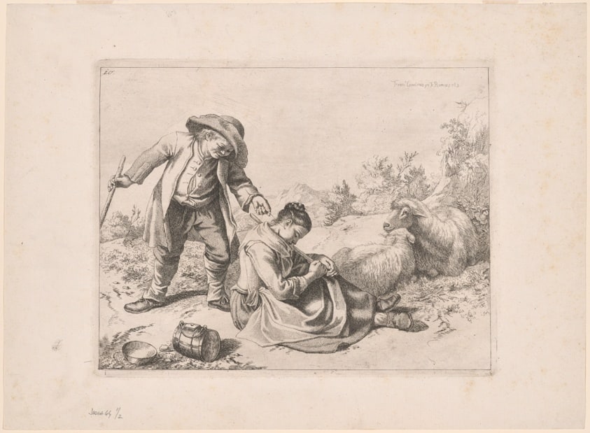 Plate 10, from The Set of 12 Pastorals Scenes