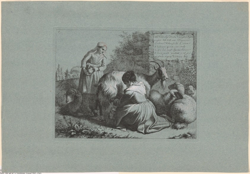 Plate 1, from The Set of 12 Pastorals Scenes