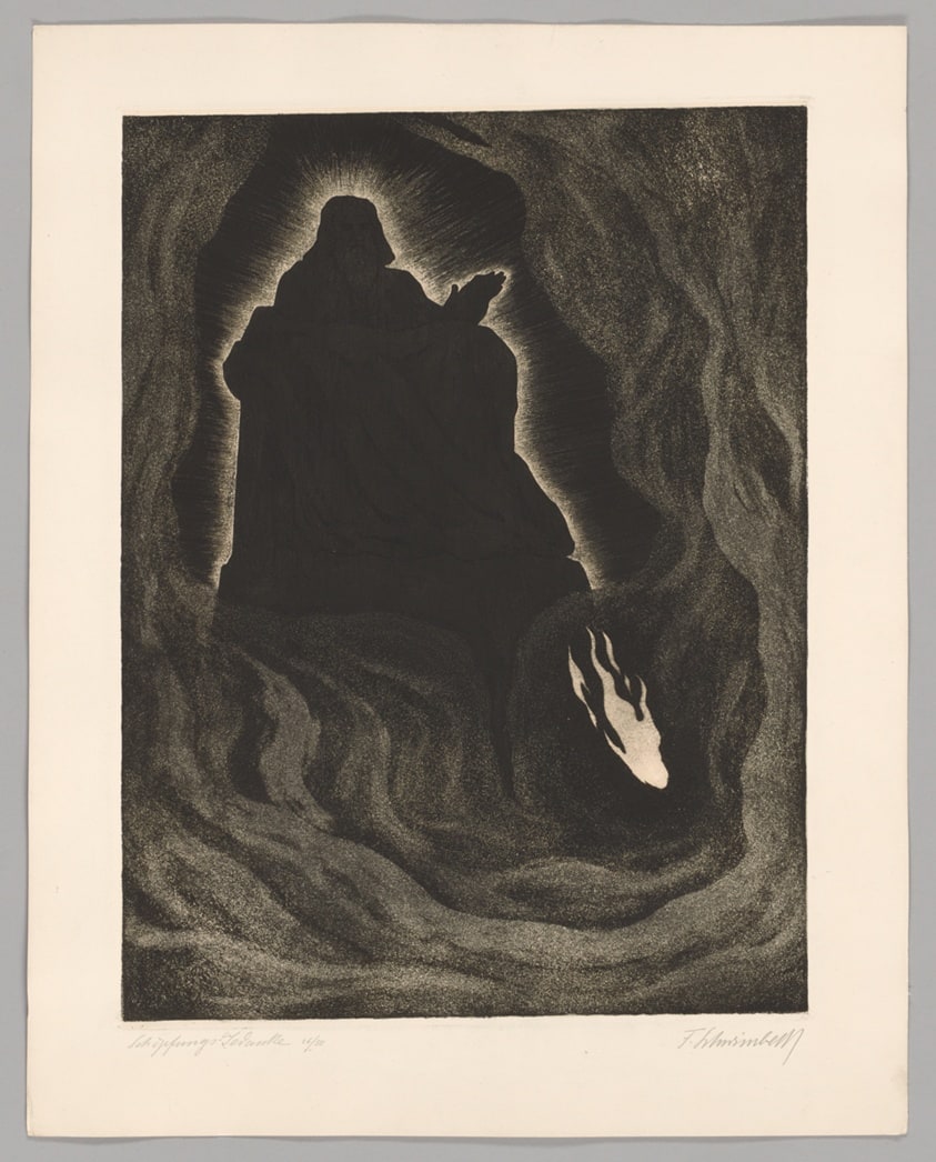Creative Thought (Schöpfungs-Gedanke), plate 2 from Creation--Death (Werden--Vergehen)