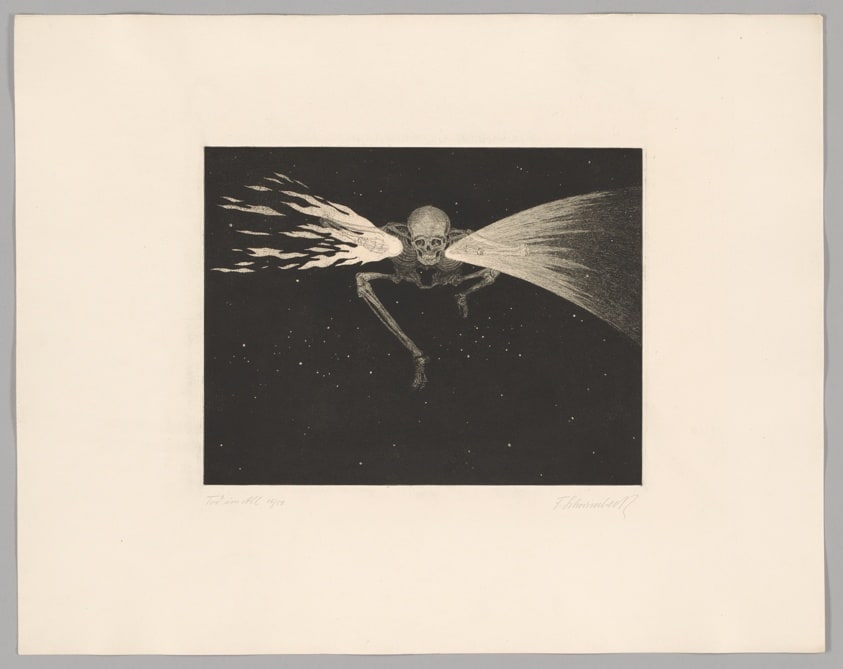 Death in Space (Tod im All), plate 4 from Creation--Death (Werden--Vergehen)