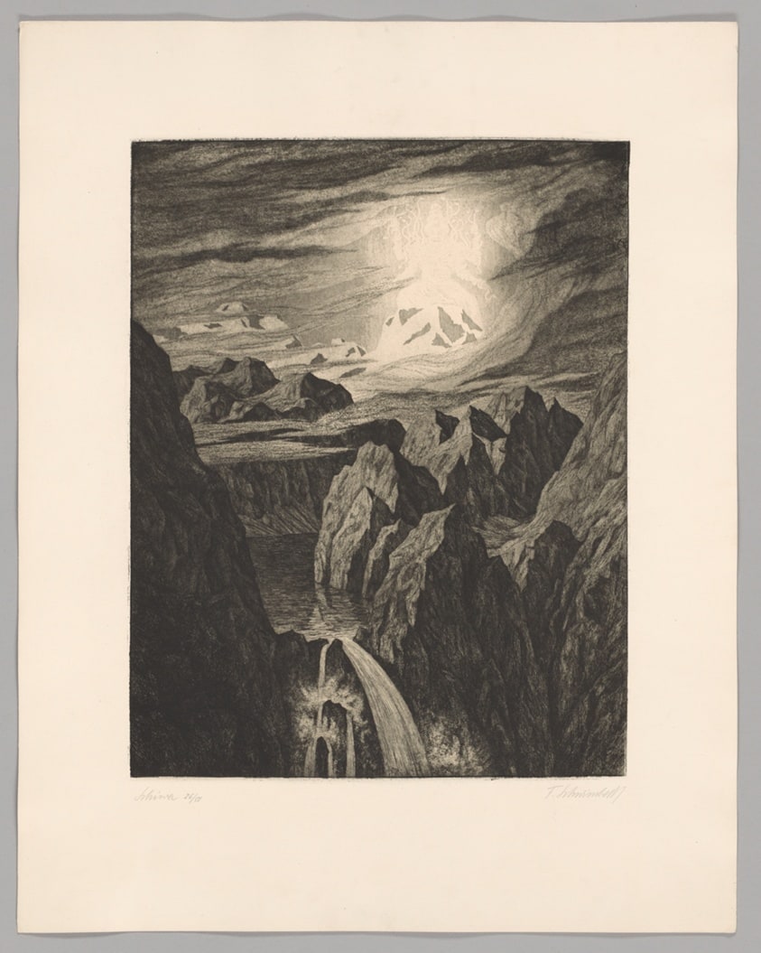 Shiva (Schiwa), plate 6 from Creation--Death (Werden--Vergehen)