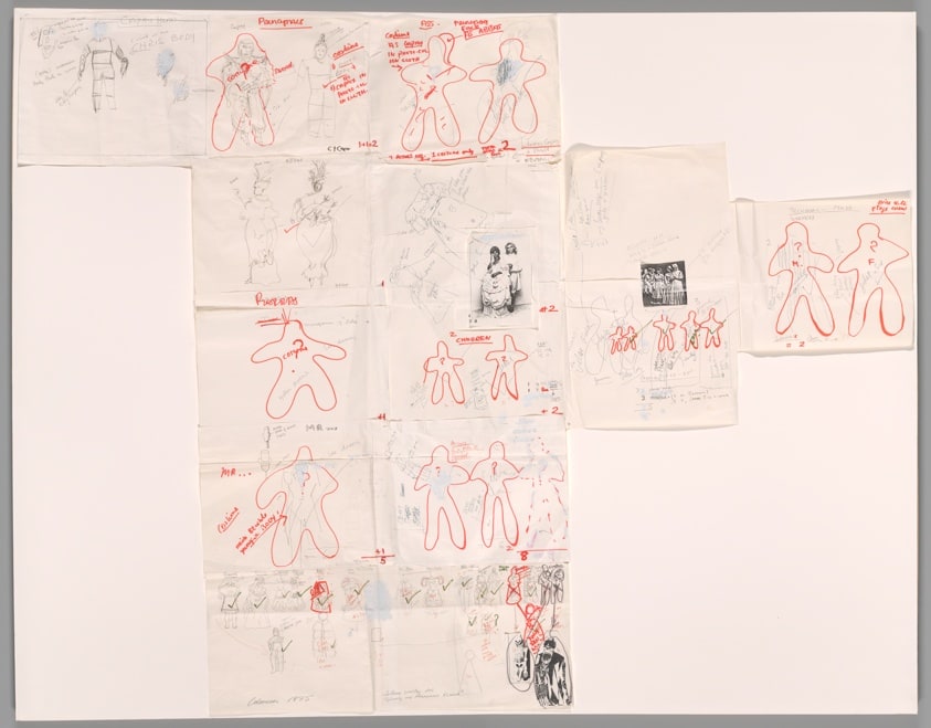 Costume Sketches for Living and Presumed Dead