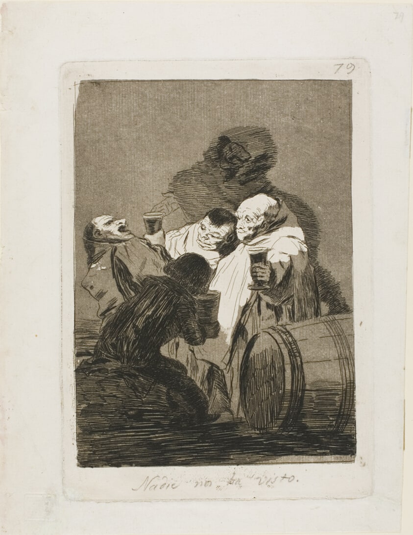 No One Has Seen Us, plate 79 from Los Caprichos