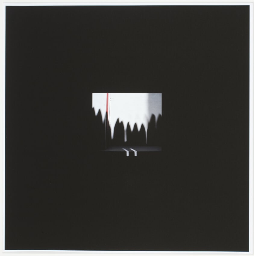 Fence Shadow with Red Line Postlude, from the "Repetition Series", 2003-05