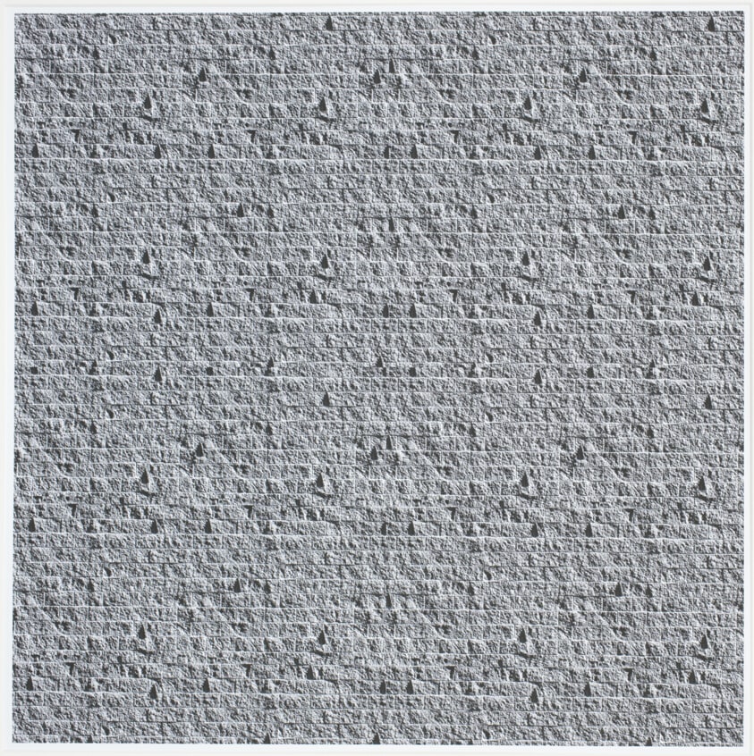 Brick Wall Field (with Dark Shapes), from the "Repetition Series", 2003–05
