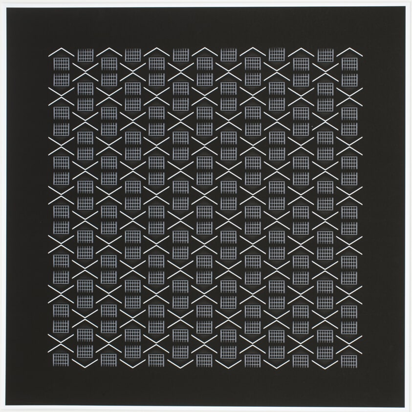 Grid Gable Garage Tapestry, from the "Repetition Series", 2003–05