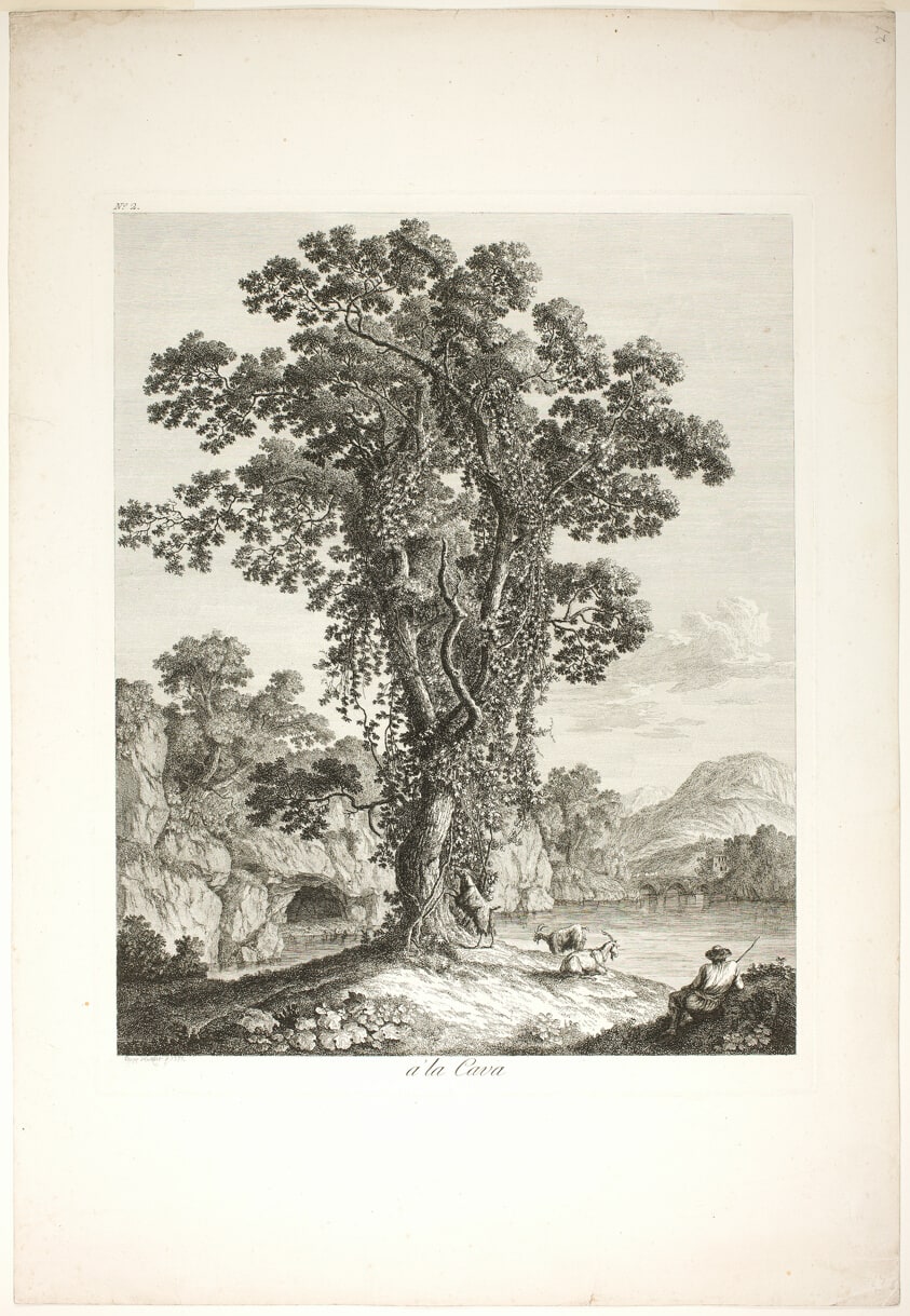 Near la Cava, from Suite de IV Vues Dessinées Dans le Roiaume de Naples