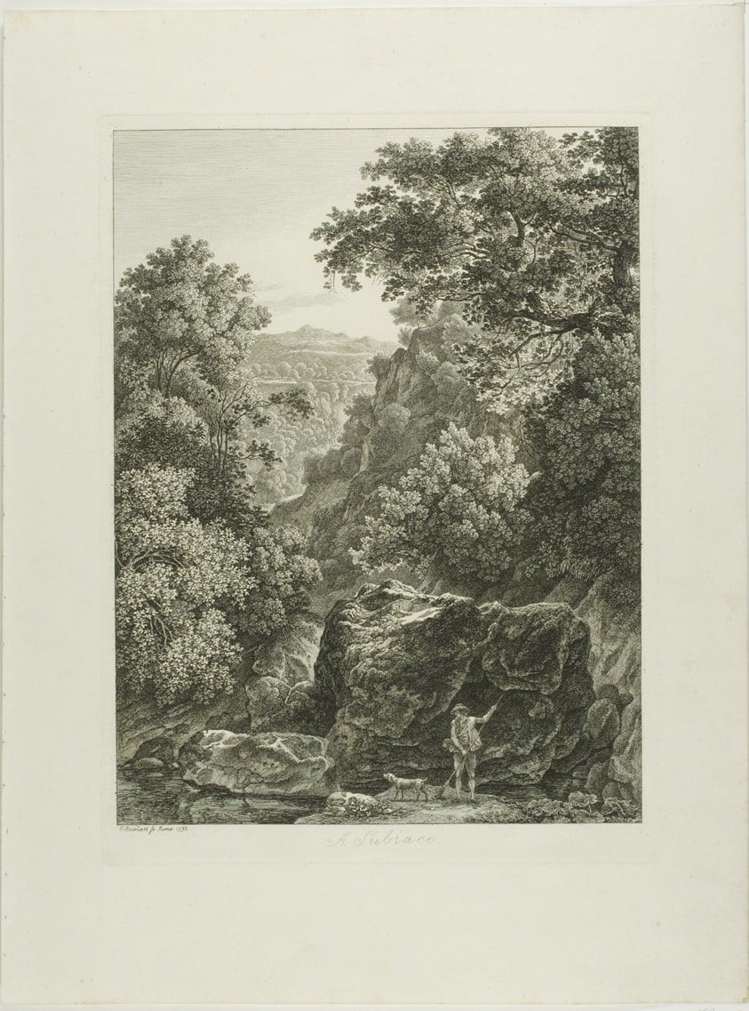 A Subiaco, from Malerisch Radierte Prospekte aus Italien