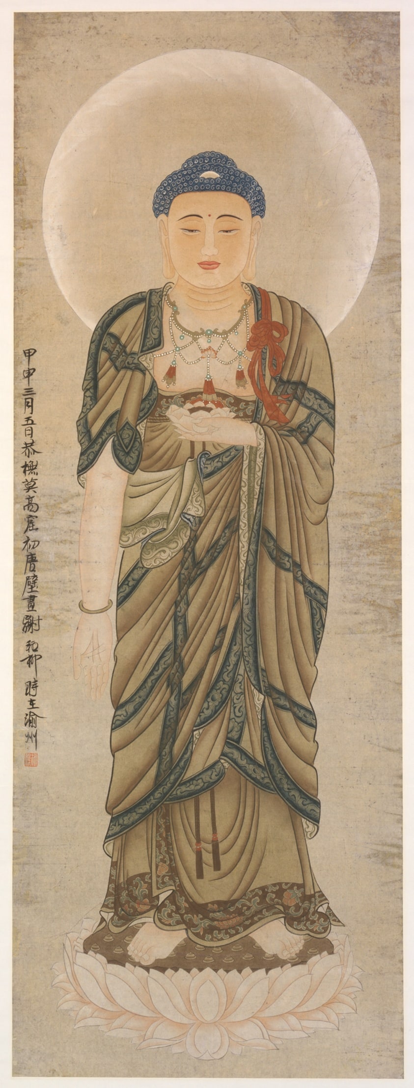 Buddha, after an image at the Mogao Caves, Dunhuang