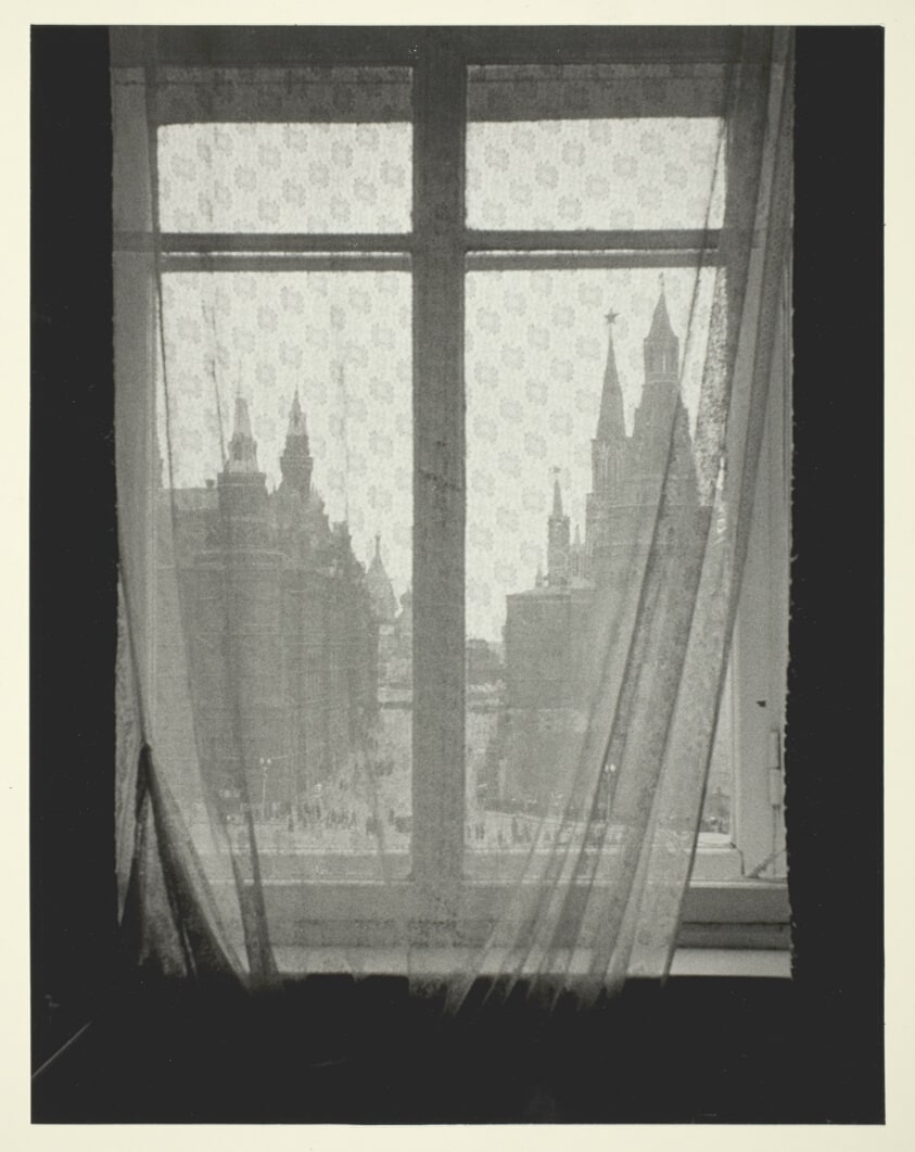The Kremlin Through a Curtained Window