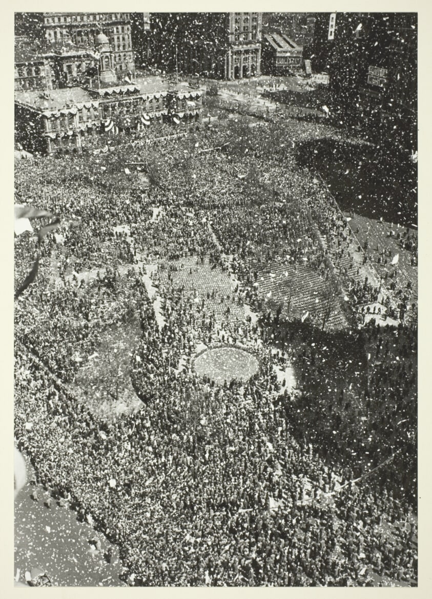 Mob of People in Square, Russia