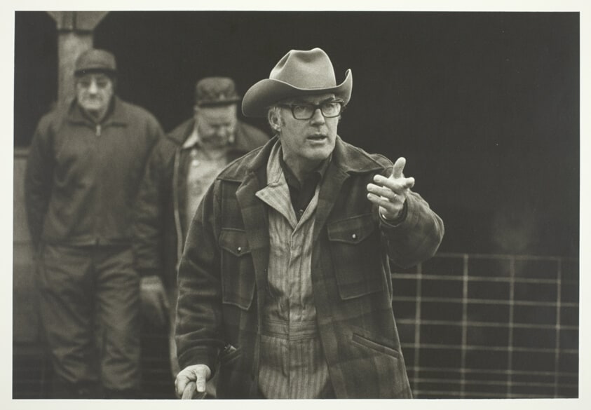 John Balbach, Auctioneer, at Butch Muchow's Farm, Jo Daviess County, Illinois