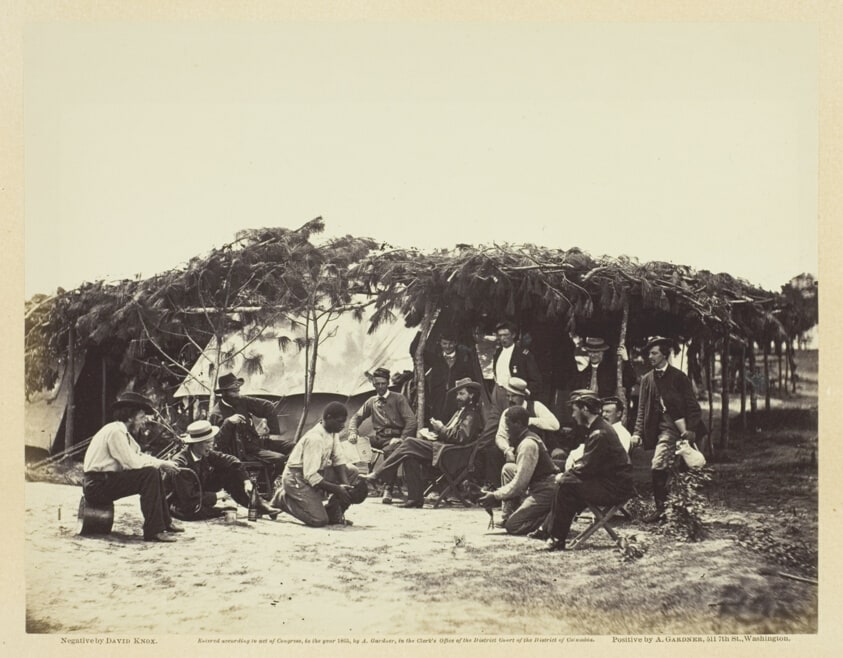 A Fancy Group, in Front of Petersburg
