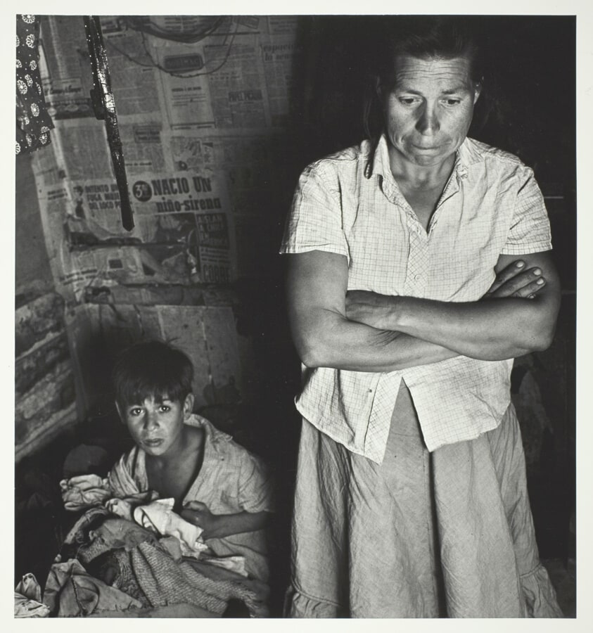 Woman and Child in House