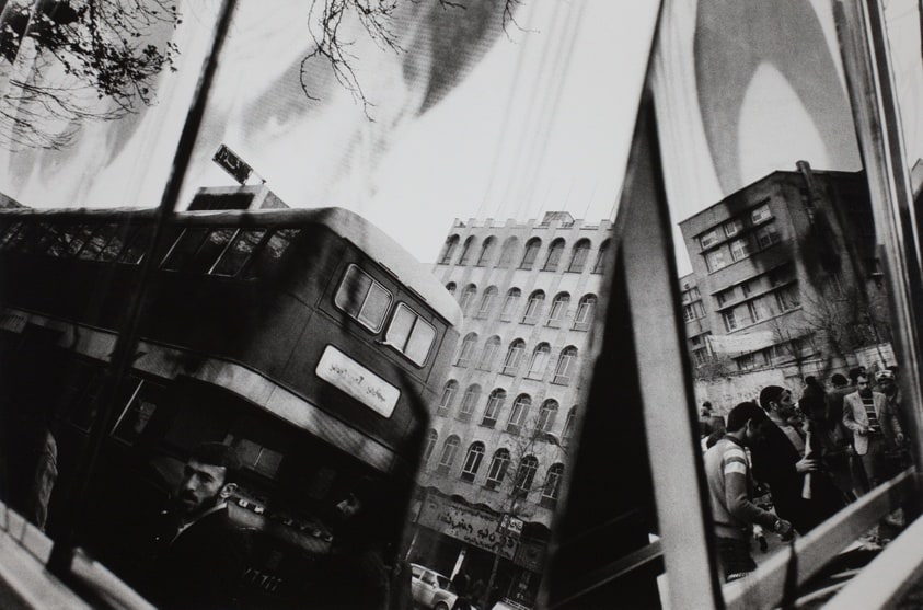 Street Scene Reflected in a Mirror, Teheran