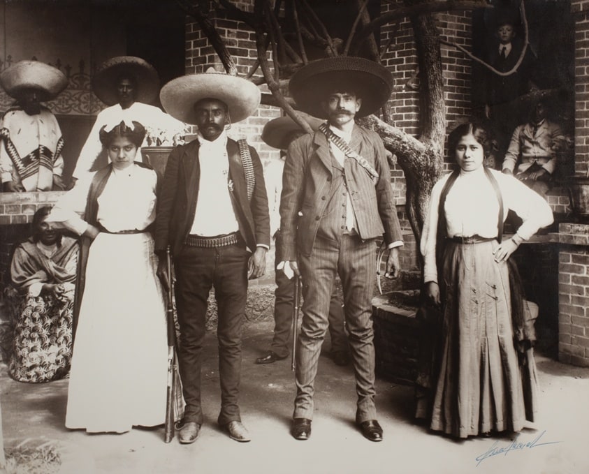 Emiliano and Eufemio Zapata with their Wives