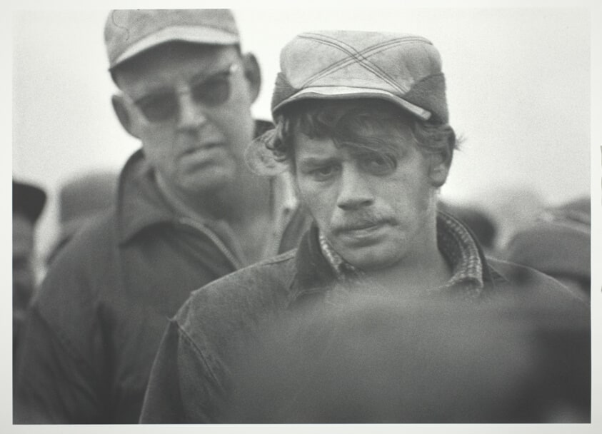 Butch Muchow at the auction of his farm, Jo Daviess County, Illinois