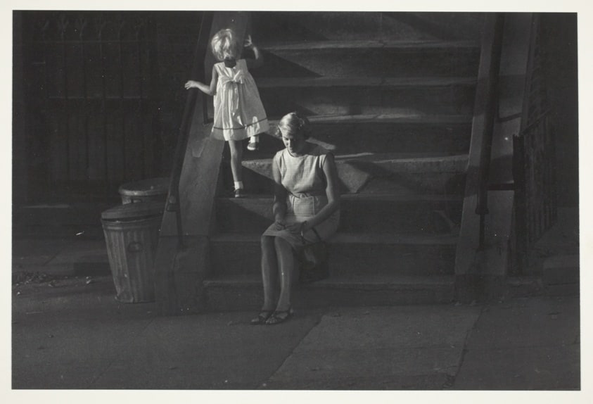 Woman and Child-Steps, Brooklyn Heights