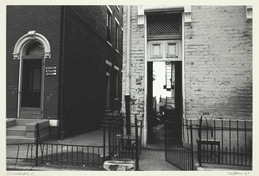 Brick Building with Iron Fences, Cincinnati, Ohio