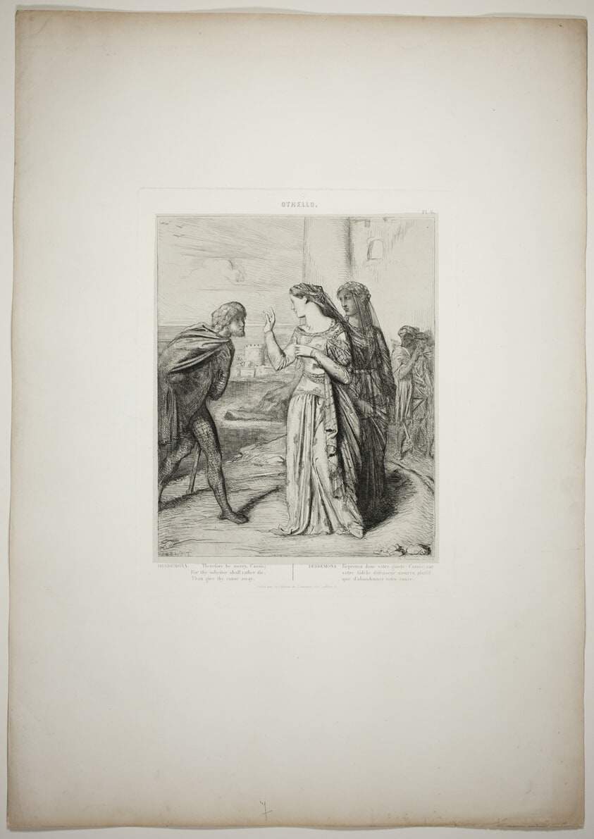 Therefore be merry, Cassio, plate six from Othello
