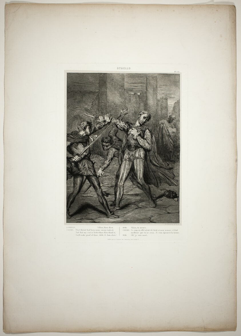 Villain, Thou Diest, plate ten from Othello