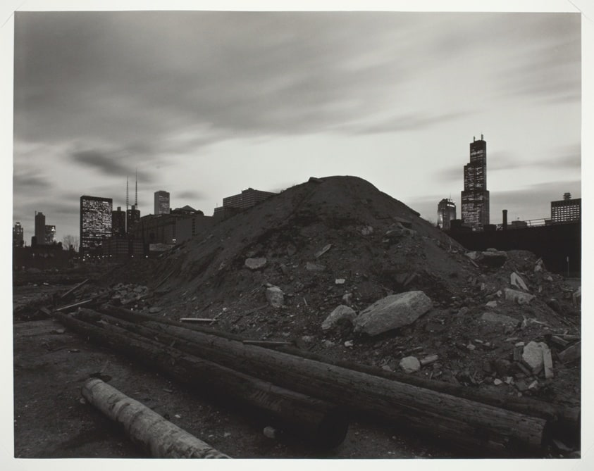 Logs and dirt piles