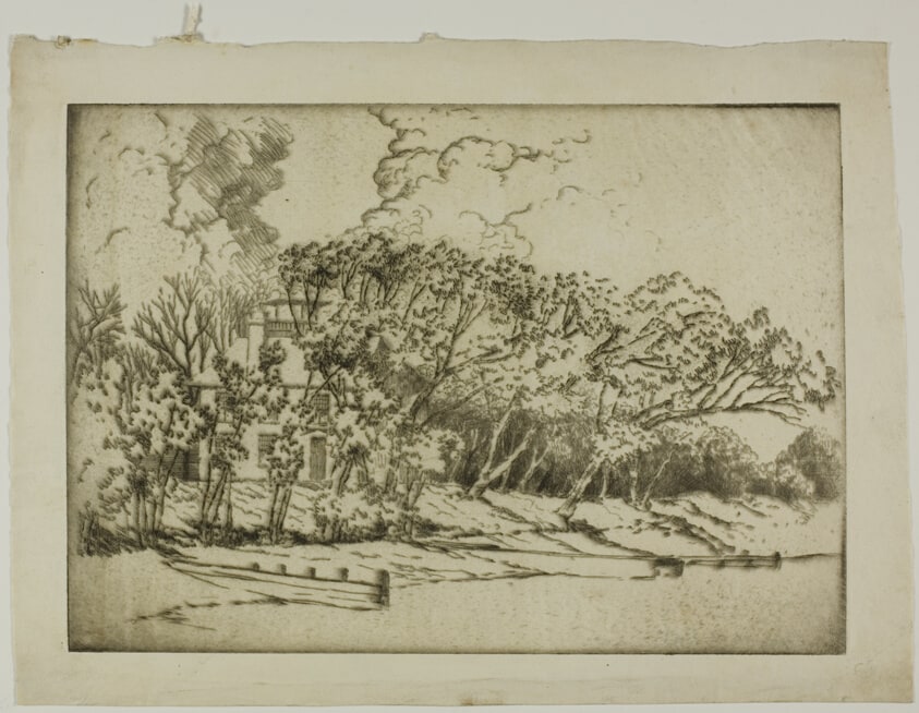 Charles Deering's Evanston Home, Seen from the Lake
