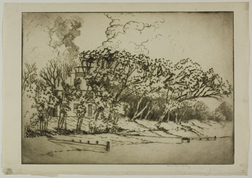 Charles Deering's Evanston Home, Seen from the Lake