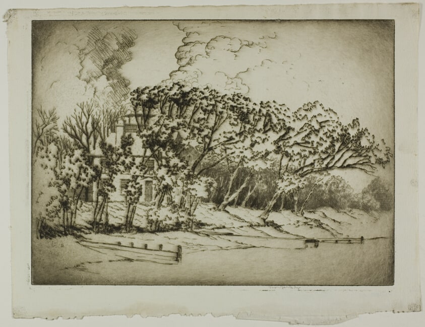 Charles Deering's Evanston Home, Seen from the Lake