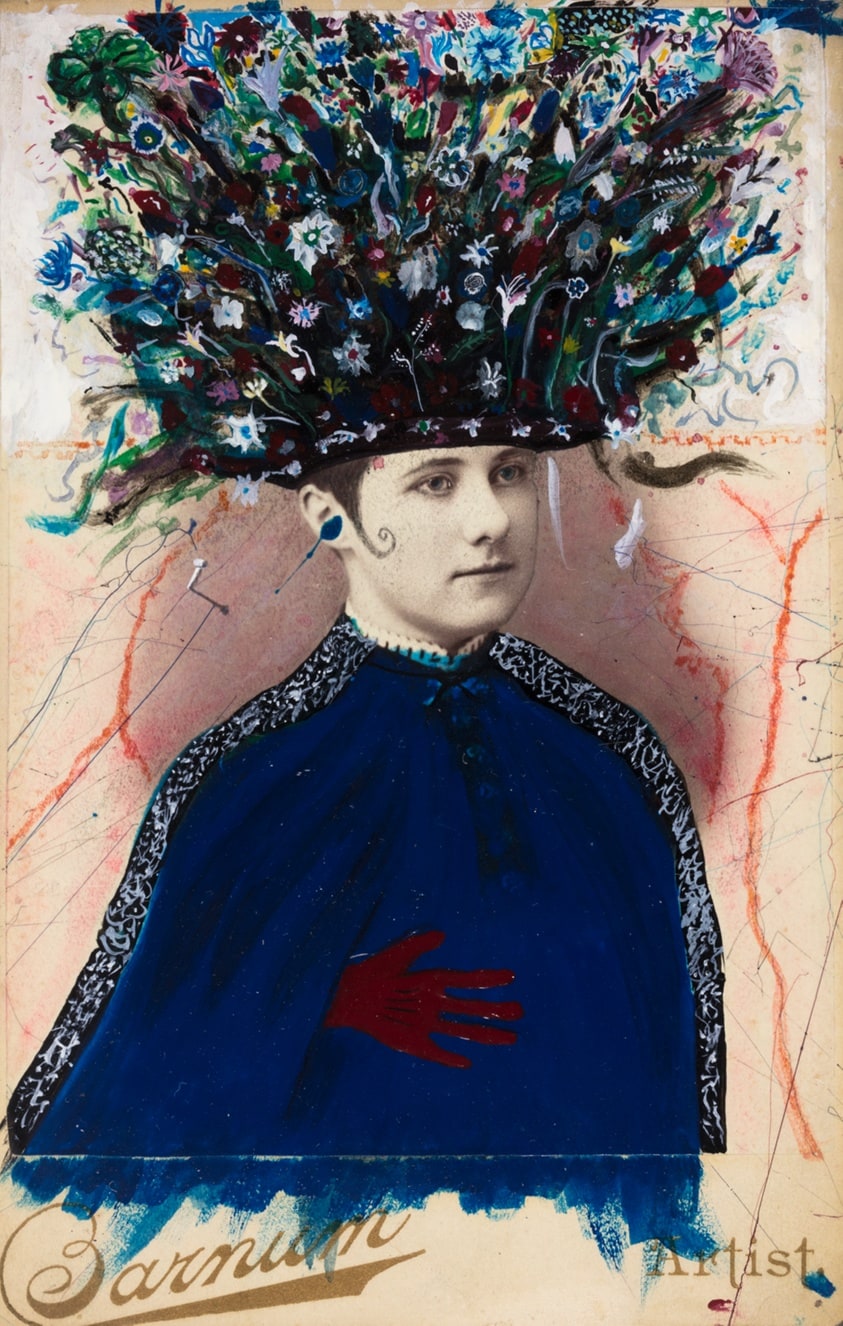 Pregnant Woman with Red Glove