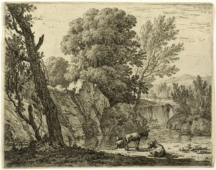 The Packer with Two Donkeys