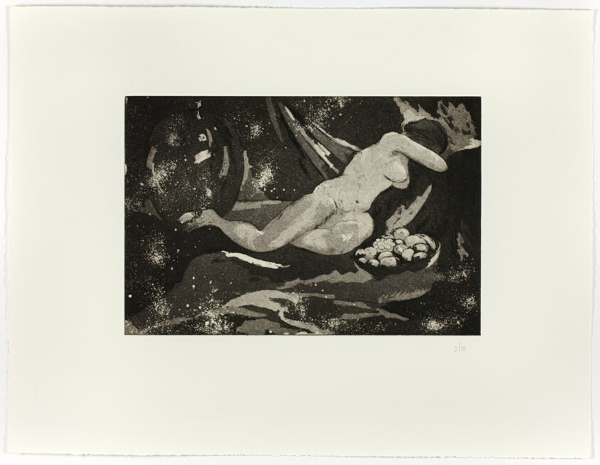 Nude with Fruit Bowl