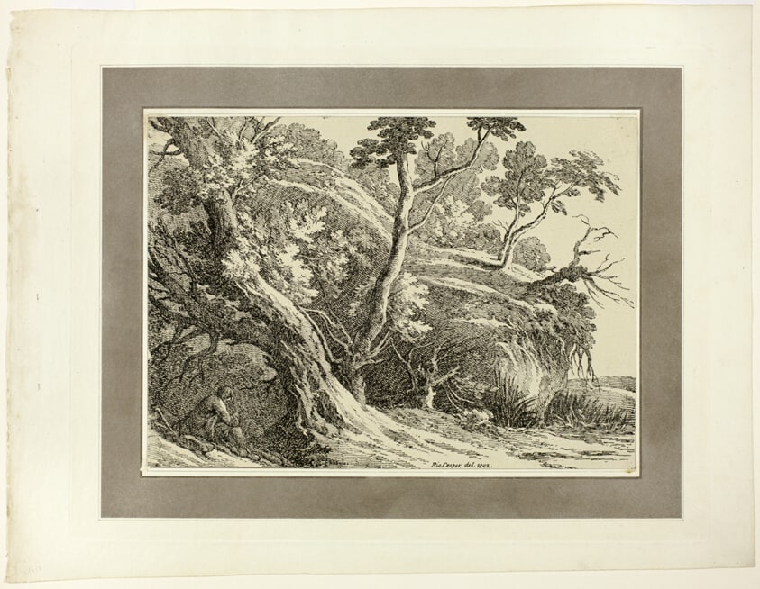 Landscape with Large Trees, from the first issue of Specimens of Polyautography